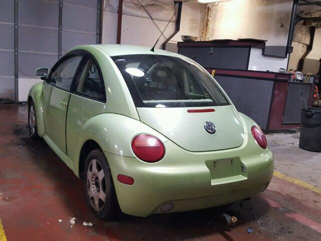 3VWCF21C7XM432301 - 1999 VOLKSWAGEN NEW BEETLE 绿色 照片 3