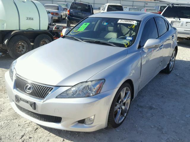 JTHBF5C22A5121066 - 2010 LEXUS IS 250 SILVER photo 2