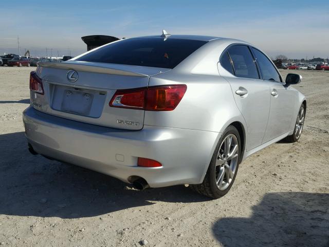 JTHBF5C22A5121066 - 2010 LEXUS IS 250 SILVER photo 4