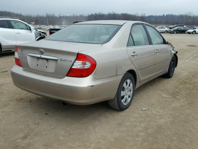 4T1BE32K53U172608 - 2003 TOYOTA CAMRY LE ბეჟი ფოტო 4