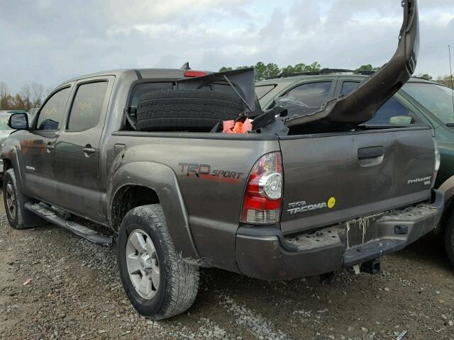 3TMJU4GNXEM161784 - 2014 TOYOTA TACOMA DOU BROWN photo 3