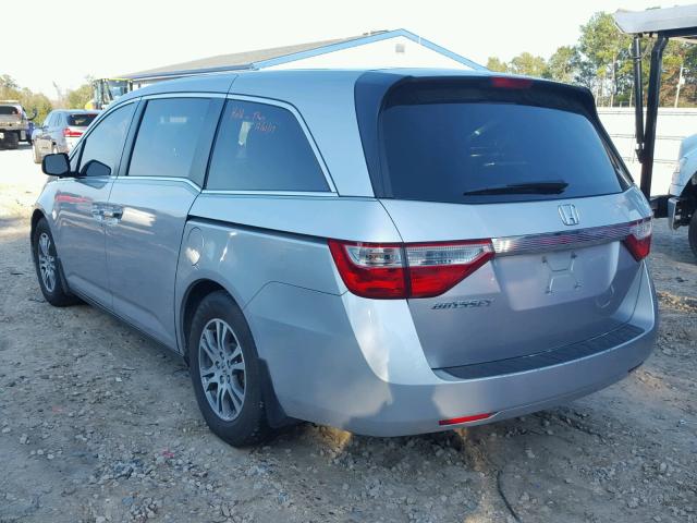 5FNRL5H46CB001517 - 2012 HONDA ODYSSEY EX SILVER photo 3