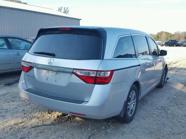 5FNRL5H46CB001517 - 2012 HONDA ODYSSEY EX SILVER photo 4