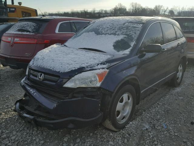 5J6RE48369L030169 - 2009 HONDA CR-V LX BLUE photo 2