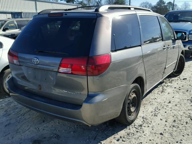 5TDZA23C85S318586 - 2005 TOYOTA SIENNA CE GRAY photo 4