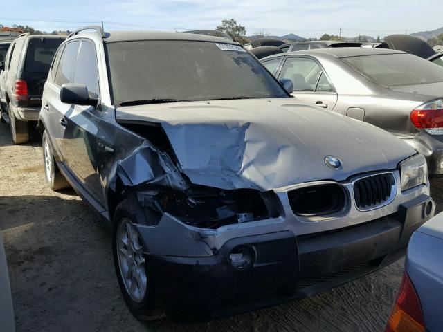 WBXPA73405WC48214 - 2005 BMW X3 2.5I GRAY photo 1