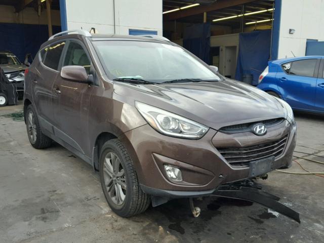 KM8JU3AG8EU944761 - 2014 HYUNDAI TUCSON GLS BROWN photo 1