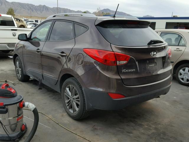 KM8JU3AG8EU944761 - 2014 HYUNDAI TUCSON GLS BROWN photo 3