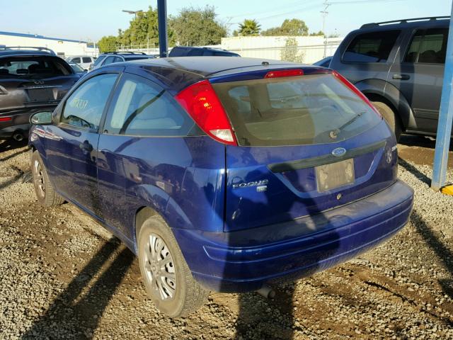 3FAFP31N95R115520 - 2005 FORD FOCUS ZX3 BLUE photo 3