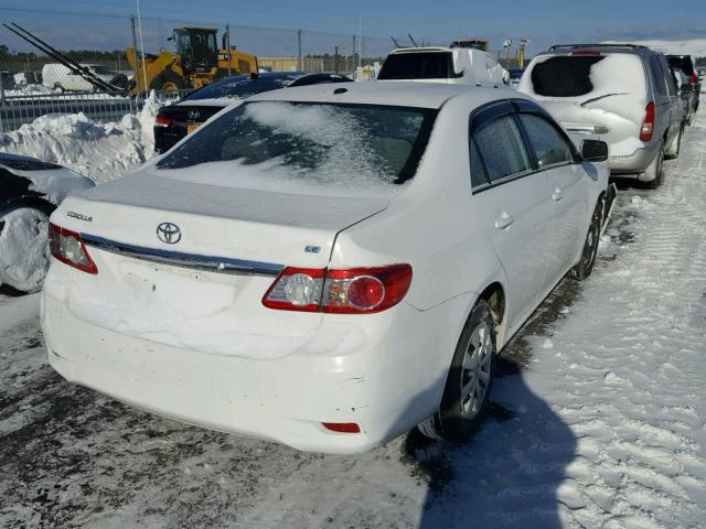 2T1BU4EE4BC737364 - 2011 TOYOTA COROLLA BA WHITE photo 4