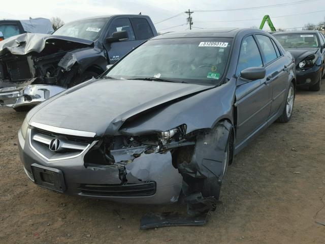 19UUA66274A005689 - 2004 ACURA TL GRAY photo 2