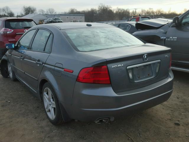 19UUA66274A005689 - 2004 ACURA TL GRAY photo 3