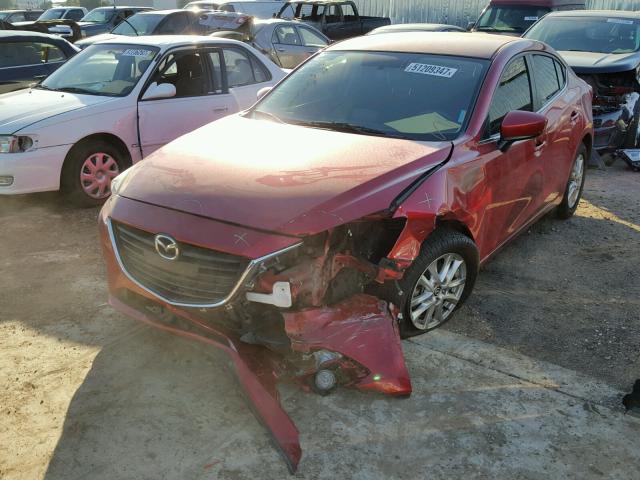 JM1BM1V74F1260316 - 2015 MAZDA 3 TOURING RED photo 2