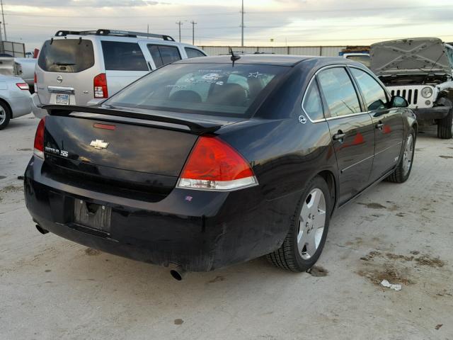 2G1WD58C269417962 - 2006 CHEVROLET IMPALA SUP BLACK photo 4