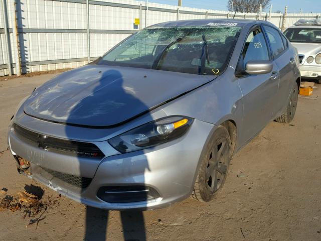 1C3CDFBAXGD634983 - 2016 DODGE DART SXT SILVER photo 2