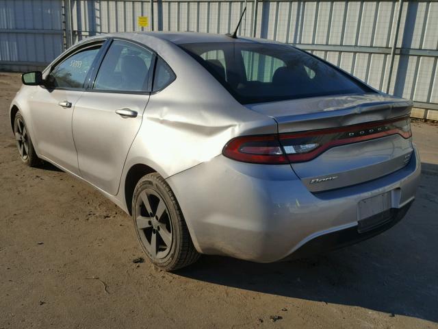 1C3CDFBAXGD634983 - 2016 DODGE DART SXT SILVER photo 3