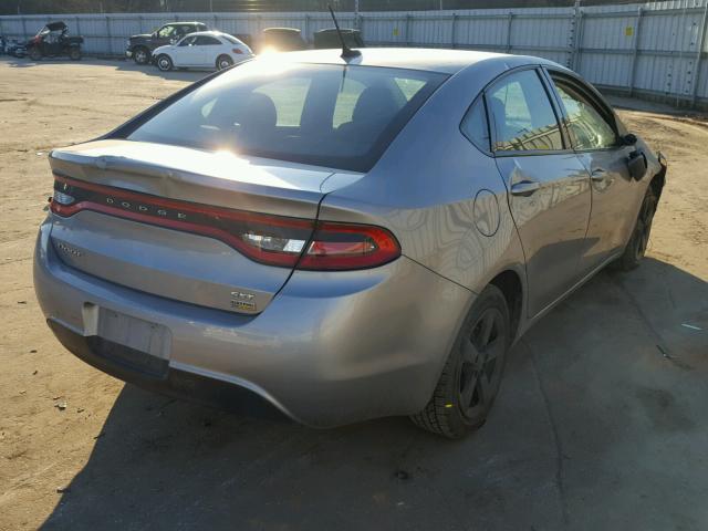 1C3CDFBAXGD634983 - 2016 DODGE DART SXT SILVER photo 4