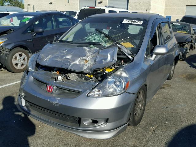 JHMGD37618S021890 - 2008 HONDA FIT SPORT SILVER photo 2