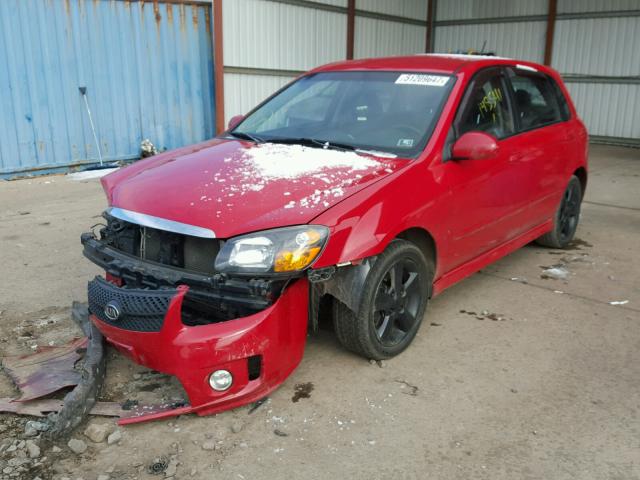 KNAFE162985019023 - 2008 KIA SPECTRA5 5 RED photo 2