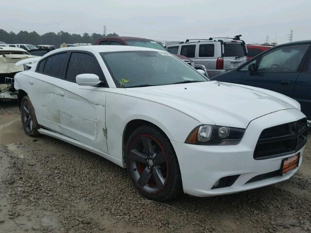 2C3CDXHG0EH254438 - 2014 DODGE CHARGER SX WHITE photo 1