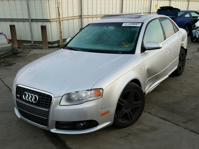 WAUAF78E78A114141 - 2008 AUDI A4 2.0T SILVER photo 2