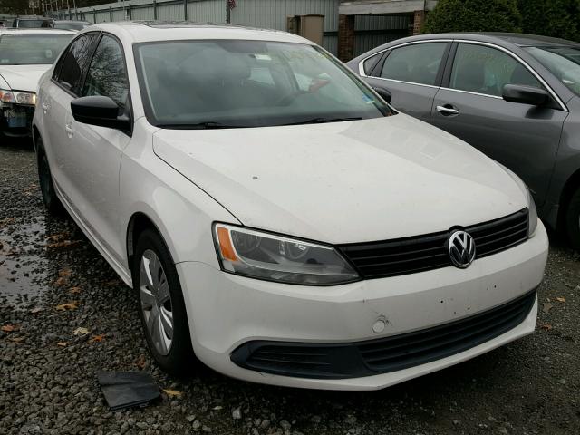 3VW1K7AJ1CM339864 - 2012 VOLKSWAGEN JETTA BASE WHITE photo 1