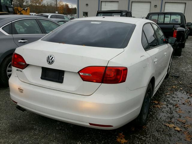 3VW1K7AJ1CM339864 - 2012 VOLKSWAGEN JETTA BASE WHITE photo 4