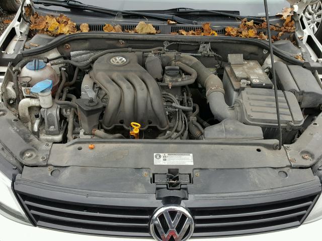 3VW1K7AJ1CM339864 - 2012 VOLKSWAGEN JETTA BASE WHITE photo 7
