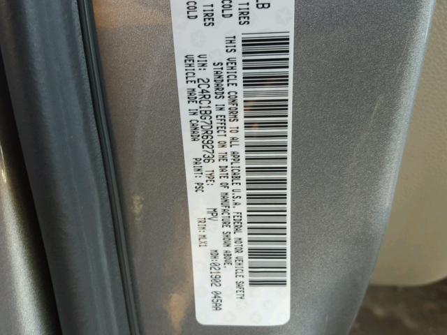 2C4RC1BG7DR692736 - 2013 CHRYSLER TOWN & COU SILVER photo 10