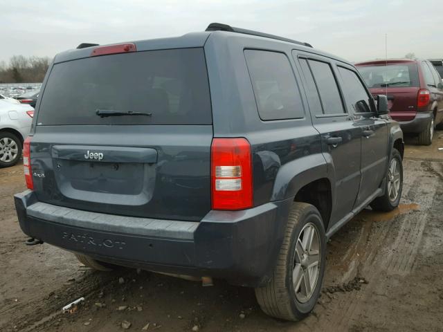 1J8FF28W37D294762 - 2007 JEEP PATRIOT SP GRAY photo 4