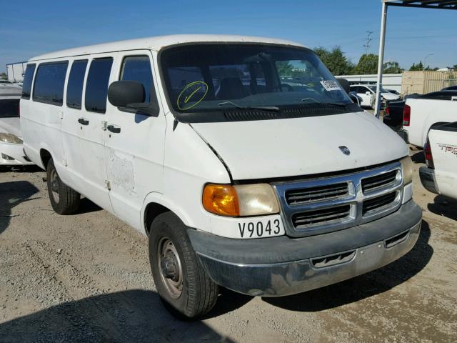 2B5WB35Z0WK142524 - 1998 DODGE RAM WAGON WHITE photo 1