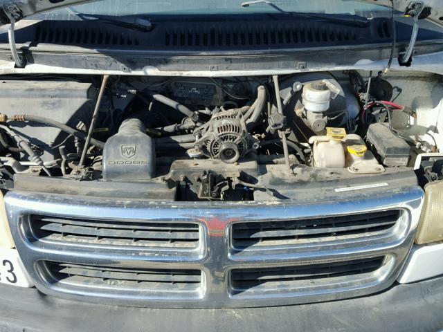 2B5WB35Z0WK142524 - 1998 DODGE RAM WAGON WHITE photo 7