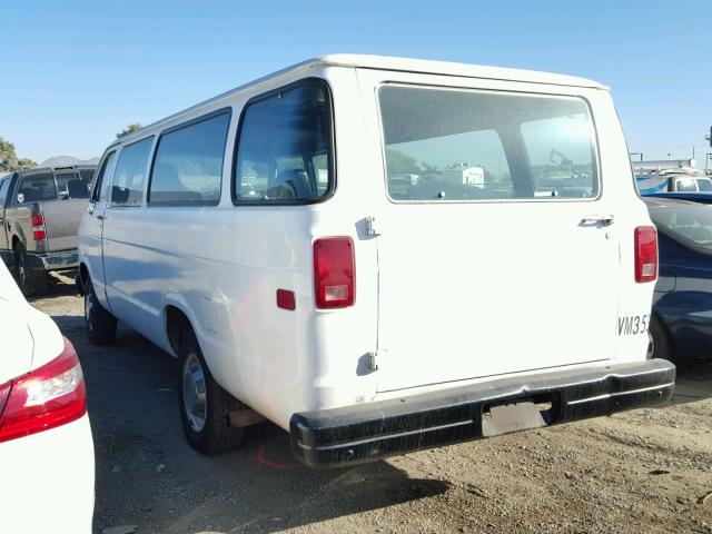 2B5WB35Z5KK341448 - 1989 DODGE RAM WAGON WHITE photo 3