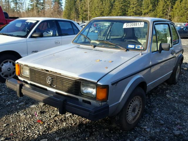 1VWBG0170CV086253 - 1982 VOLKSWAGEN RABBIT L C SILVER photo 2