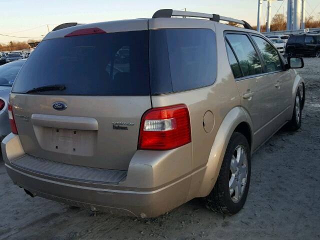 1FMDK06196GA38818 - 2006 FORD FREESTYLE BEIGE photo 4