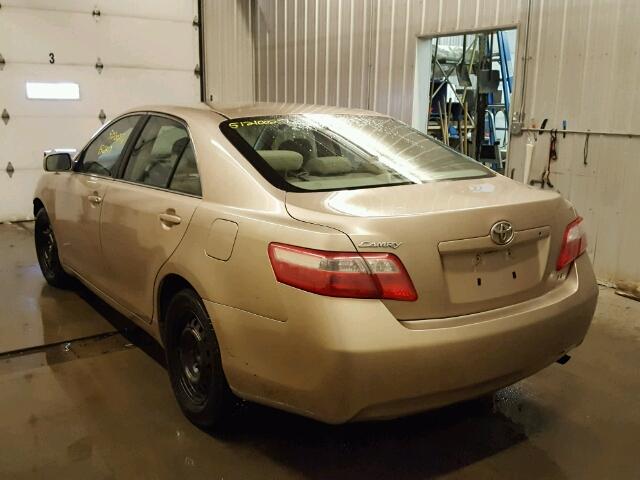 4T4BE46K69R094127 - 2009 TOYOTA CAMRY BASE GOLD photo 3