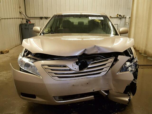 4T4BE46K69R094127 - 2009 TOYOTA CAMRY BASE GOLD photo 9