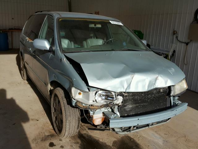 5FNRL18063B064283 - 2003 HONDA ODYSSEY EX BLUE photo 1