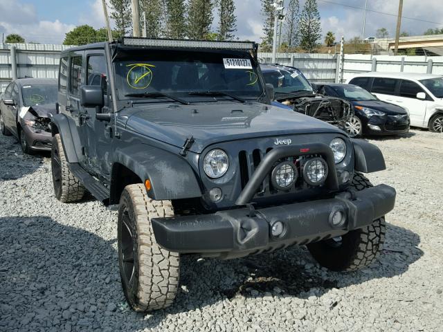 1C4BJWDG2HL512577 - 2017 JEEP WRANGLER U GRAY photo 1