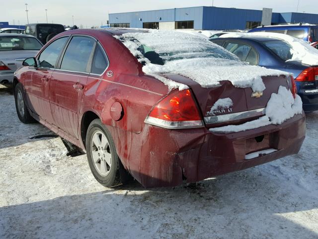 2G1WT57N791308101 - 2009 CHEVROLET IMPALA 1LT MAROON photo 3