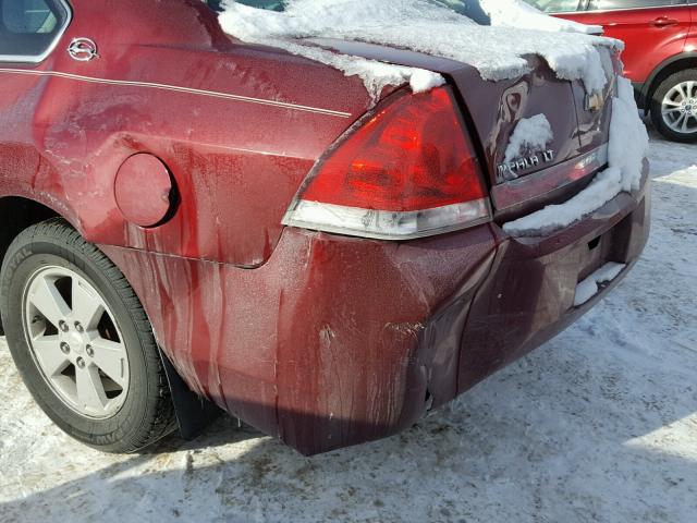 2G1WT57N791308101 - 2009 CHEVROLET IMPALA 1LT MAROON photo 9