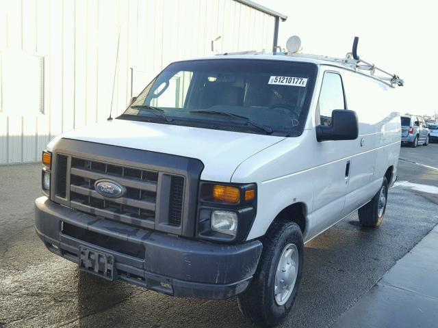 1FTNE24L09DA72653 - 2009 FORD ECONOLINE WHITE photo 2