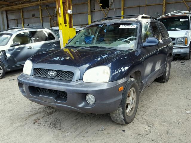 KM8SC13D94U599785 - 2004 HYUNDAI SANTA FE G BLUE photo 2