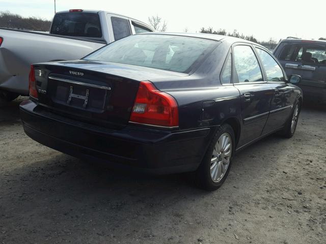 YV1TS592X61438014 - 2006 VOLVO S80 2.5T BLUE photo 4