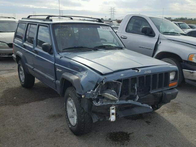 1J4FJ68S5WL241490 - 1998 JEEP CHEROKEE S BLUE photo 1