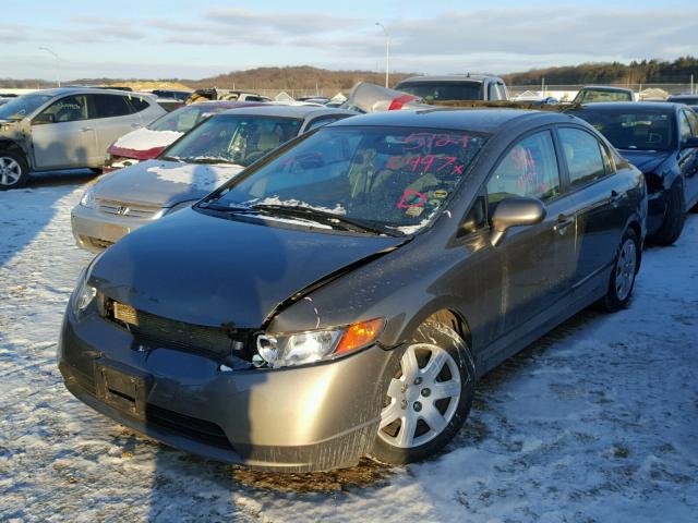 2HGFA16518H352903 - 2008 HONDA CIVIC LX TAN photo 2