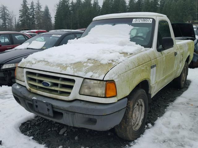 1FTYR10D21PB08761 - 2001 FORD RANGER WHITE photo 2