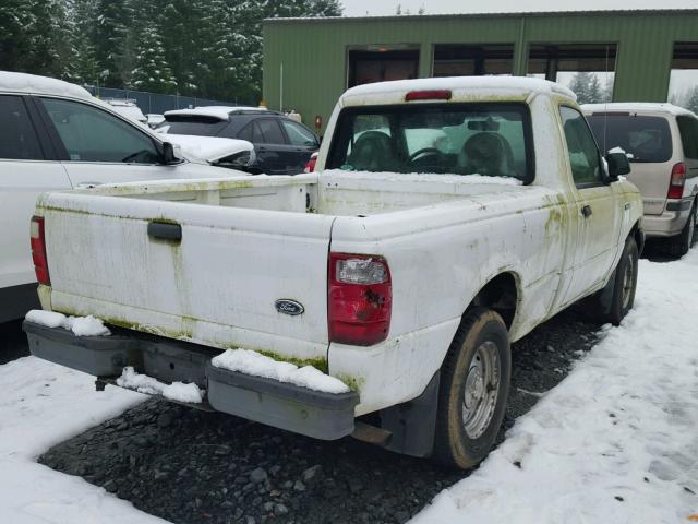 1FTYR10D21PB08761 - 2001 FORD RANGER WHITE photo 4