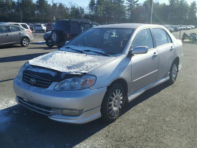 2T1BR32E73C024752 - 2003 TOYOTA COROLLA CE SILVER photo 2