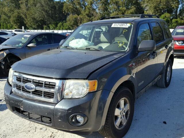 1FMCU03148KB41901 - 2008 FORD ESCAPE XLT GRAY photo 2